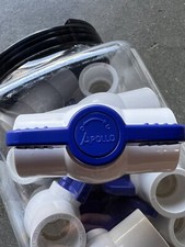 3/4 Inch PVC Ball Valve Inline Socket Slip x ...