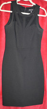 WOMEN'S GUESS LOS ANGELES LITTLE BLACK DRESS CAGED SCUBA SLEEVELESS SHEER 6