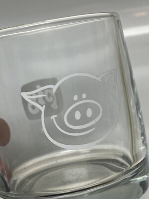 Nice High End PIG Cartoon Solid Glass Coffee Mug MINTY Rare