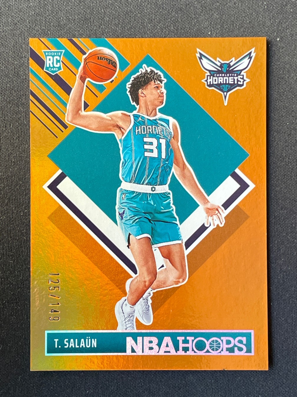 Tidjane Salaun 2024-25 Panini Hoops Tribute Orange 125/149 RC #292