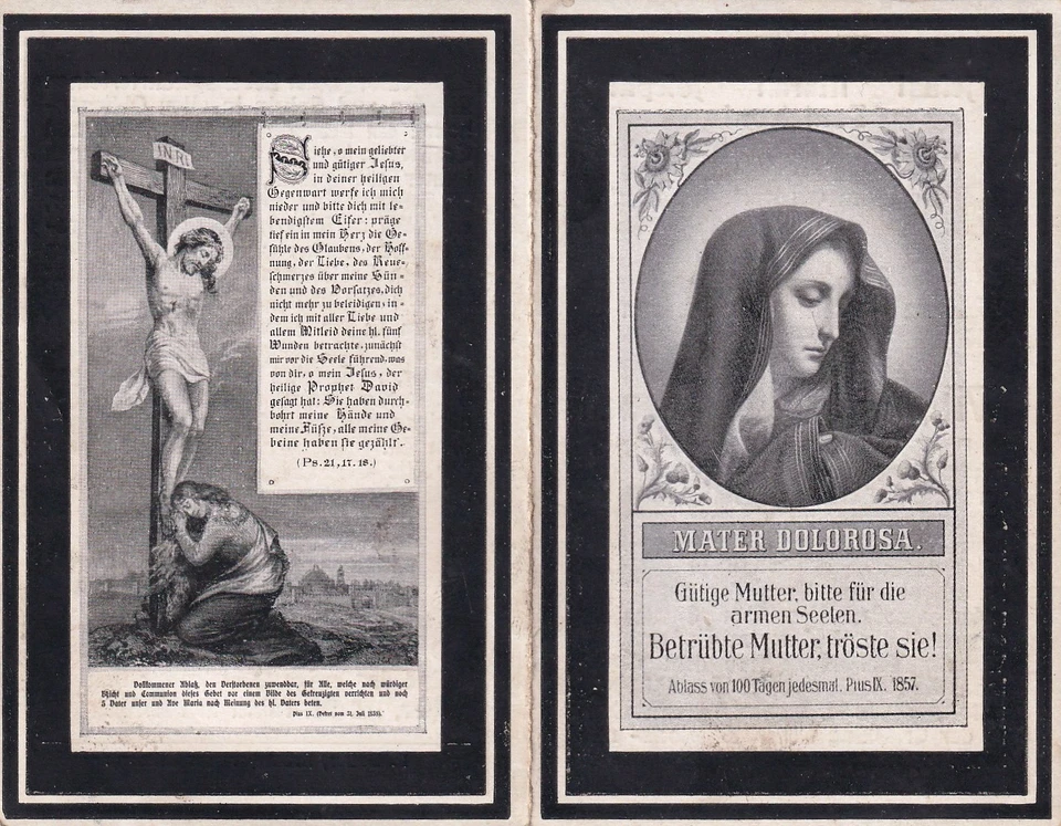 Totenzettel - Mitkämpfer Feldzüge 1866 und 1870/71 - - Bild 2 von 2