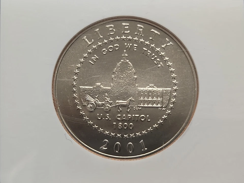 2001 P US Capitol Visitor Center Commemorative Half Dollar 50C NGC MS 69 MS69 - Image 2 of 4