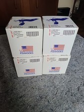 4 Boxes Of 1,000 Eagle Claw Hooks NIB red Size 1