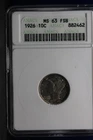 1926 Mercury Dime ANACS MS63 Gen 4 Soap Box SWH Old Holder