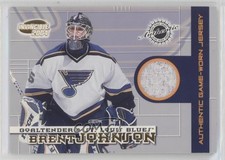2003 Pacific Invincible Authentic Game-Worn Jerseys /1500 Brent Johnson #25 0uj7