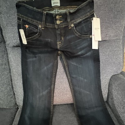 Hudson Women s Bootcut Dark Wash Blue Denim Jeans Low Rise 5-Pocket Logo