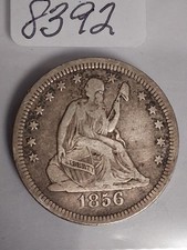 1856 P SEATED LIBERTY QUARTER - IN BEAUTIFUL CONDITION FOR ITS AGE !!!