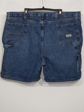 Vintage Wrangler 48 Regular Carpenter Denim Shorts Men's 7" Inseam 15" Rise