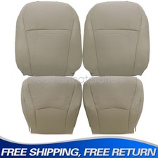 For 2004-2013 Toyota Highlander Driverpassenger Side Seat Cover Perforated Tan