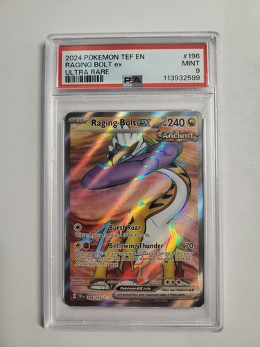 Raging Bolt ex graded PSA 9 for sale on eBay