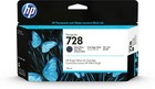 HP Cartouche d'encre noire mate DesignJet 728, 130 ml