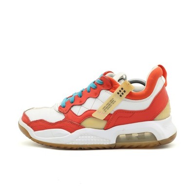 Nike Herren Jordan Zoom 92 Sneaker Rot/Weiß Leder Low Top Air-ämpfung EU 42