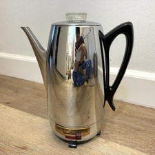Vintage Universal Coffeematic Electric Coffee Pot Chrome 50s No Cord