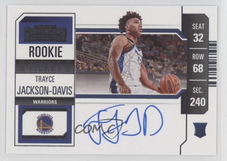 2023 Panini Contenders Ticket Variation Trayce Jackson-Davis Rookie Auto RC 6zg