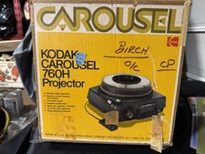 Kodak Carousel 750H Slide Projector 140 Slide Remote Manual Original Box