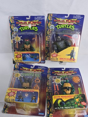 #ad Lot Of 4 TMNT Teenage Mutant Ninja Turtles Ninja Power Don Raph Rocksteady 1996 $169.99