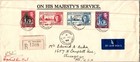 1946 Registered Kingstown St Vincent Airmail Cover To Chicaco Illinois IL USA — photo 1