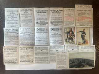 20 Sammelbilder Uniformen Deutsche Geschichte usw.