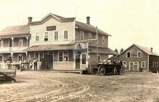 Knippel Bevent Hatley WI General Store Ruder Beer Kegs RPPC Postcard COPY