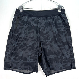 Ten Thousand Interval Shorts Mens Large Camo Black Lined Training Athletic Gym