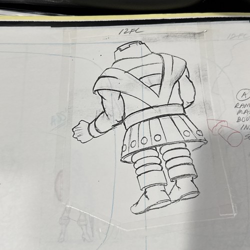 He-man Original Production Cel, Pencils And Production Folder Motu Filmation - Picture 3 of 7