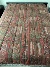Vintage Ralph Lauren Comforter Cardiff Paisley Full Queen Size 85 x81
