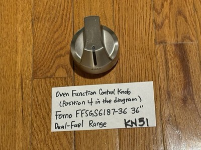 Oven Function Control Knob Position 4 per Diagram Forno FFSGS6187-36 Range KN51