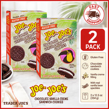 Paquete de 2 galletas crema vainilla chocolate Joe-Joe's sin gluten