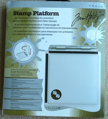 BRIEFMARKENPOSITIONIERUNGSPLATTFORM von Tim Holtz - 8,5''x8,5'' Bett - 1707E BRANDNEU UNBENUTZT