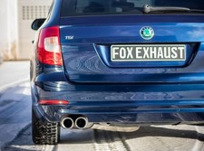  Sportauspuff-Komplettanlage ab Kat Skoda Superb 3T 1.8 2.0l TSI 2x80mm