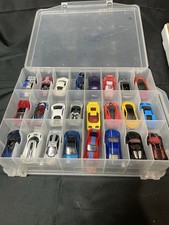 48 Hot Wheels Matchbox 1:64 Diecast Cars Lot w/ Storage Case Mixed