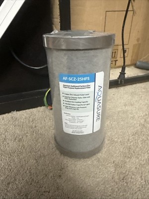 AQUASURE AF-SCZ-25HFS Sediment Carbon Zinc Filter NIP