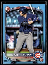 2025 Bowman Draft #BD-21 Josiah Hartshorn Sky Blue Border #/499