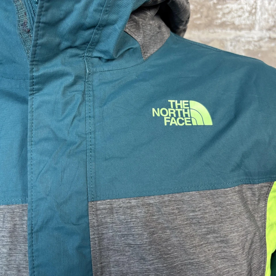 Chaqueta The North Face Niños XL 18/20 Gris Teal Lima Triclimate 3 en 1 Con Capucha Esquí Foto 4 de 4