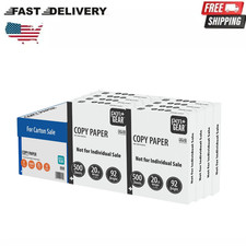 Pen Gear Copy Paper, 8.5"x11", 92 Bright, 20lb, White, 8 Ream Case, 4000 Sheets