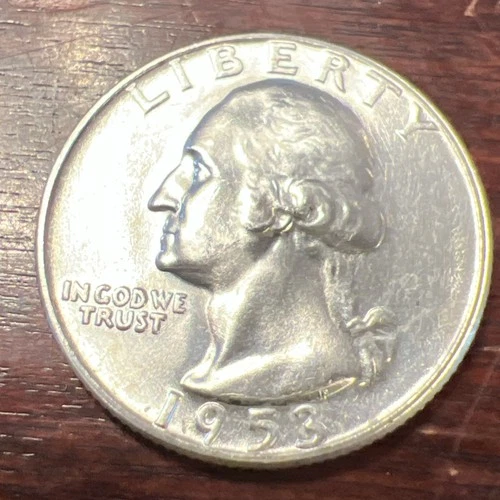 * 1953-P * SUPERB GEM BU MS WASHINGTON QUARTER * FRESH FROM ORIGINAL ROLL R-17