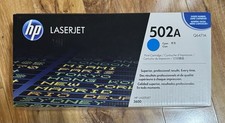 HP 502A Cyan Q6471A Toner Print Cartridge Sealed OEM Genuine For LaserJet 3600