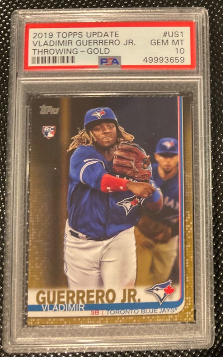 2019 Topps Update Vladimir Guerrero Jr. #US1 GOLD 1324/2019 Rookie RC PSA 10