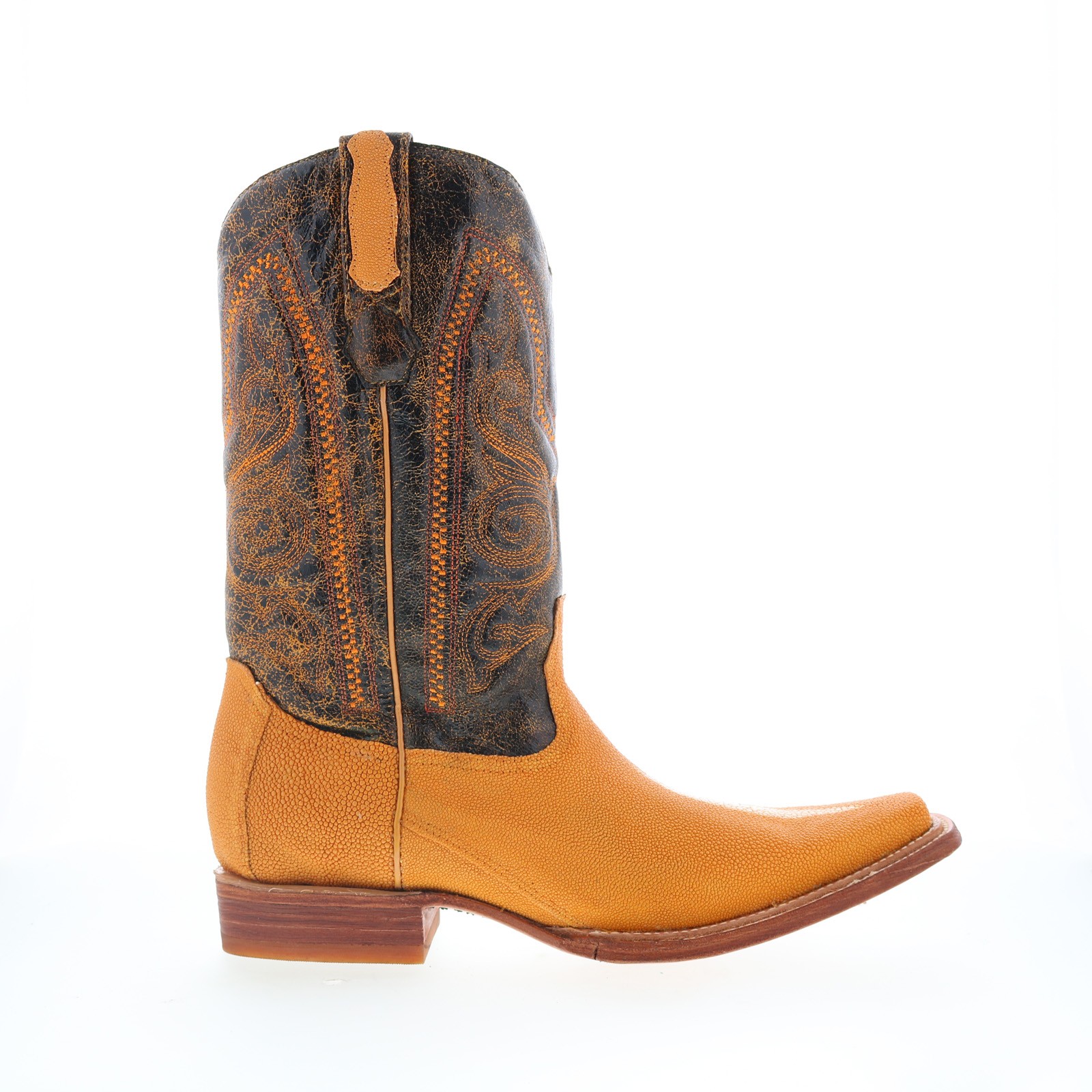 Los Altos Versage Stingray S Stone Mens Brown Wide Cowboy Western Boots