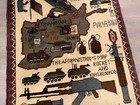 Hand Knotted Afghan War AK 47 Pictorial Balouch Wool Area Rug 2.8 x 2.0 Ft — photo 4
