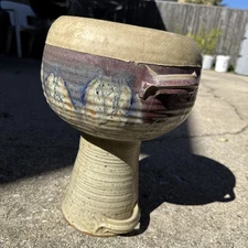 Darbuka Circle Goblet Shape Hand Doumbek Percussion Drum Instrument 14” Signed