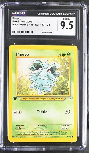 Pineco (1st Edition) graded CGC 9.5 for sale on eBay