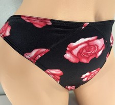 Vintage Victoria's Secret Second Skin Flowered Liquid Satin Hipster Panty Size S