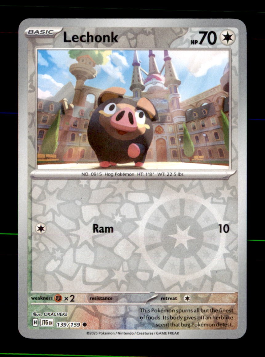 Lechonk 139/159 Common Journey Together Pokemon Reverse Holo Near Mint