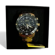 Invicta Pro Diver Chronograph Quartz Black Dial Men's Watch 37725