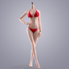 ANT 1/6 Soldier Figure Body Flexible Seamless Female Pale Skin Mid Breast Model