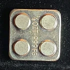 MPM 1/8 ozt .999 Fine Silver Square Bar Bullion, Minted Silver Block, lego block