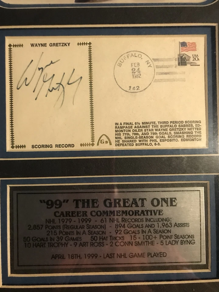 WAYNE GRETZKY FEB 24 1982 SCORING RECORD. - Image 2 of 4