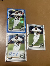 2020 Bowman Chrome Robert Puason 1st Prospect  AUTO & Bowman Sapphire & Base RC