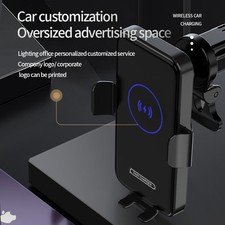 Wireless Car Charger 15W Fast Charging Auto Clamping Car Charger Phone Mount Pho